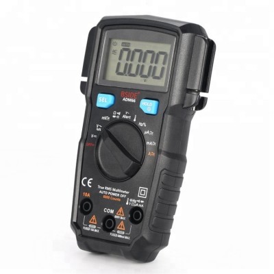 True RMS Digital Multimeter Auto Range TRMS Mini 6000 DMM Dual Slot Capacitance ohm Hz Temp NCV Diode Pocket Tester