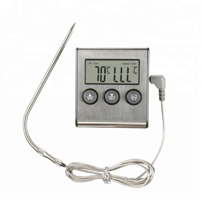 Digital Oven Thermometer Kitchen Food Cooking Meat BBQ Probe Thermometer With Timer Water Milk Temperature Cooking Tools