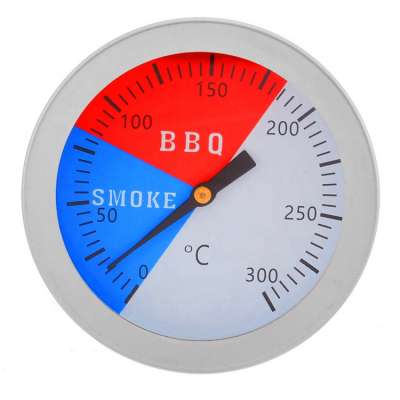 Stainless Steel Thermometer BBQ Smoker Grill Thermometers 300 Degrees Temperature Gauge Barbecue Thermometer